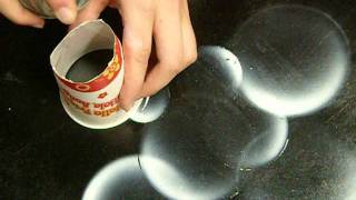 Spray Paint Art HowTo 2 Bubbles [upl. by Ahsiekit]