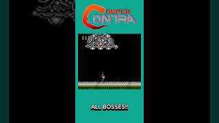 Super ContraNES  ALL Bosses nes retrogaming contra nintendinho [upl. by Joerg]