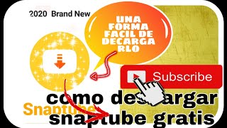 como descargar snaptube gratis para Android [upl. by Knutson296]