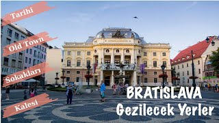 BRATiSLAVA Gezilecek Yerler Bratislava Gezi Rehberi I Küçük Ama Büyüleyici Şehir [upl. by Drannel]