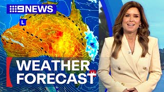 Australia Weather Update Showers and storms for eastern Queensland  9 News Australia [upl. by Odlanir625]