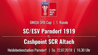 22072018  1630 Uhr  SCESV Parndorf 1919 vs Cashpoint SCR Altach  Livestream [upl. by Cassandra]