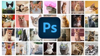 How to Create Photo Collage with Hundreds of Photos in Just Few Clicks  Adobe Photoshop Tutorial [upl. by Chor715]