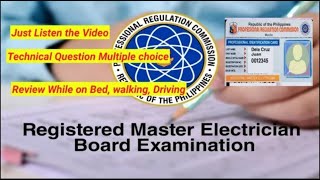 Registered MASTER ELECTRICIAN REVIEWER MULTIPLE CHOICE [upl. by Beulah262]