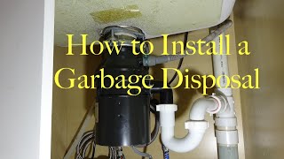 How to Replace a Garbage Disposal  Installing a Garbage Disposal [upl. by Aiksas]