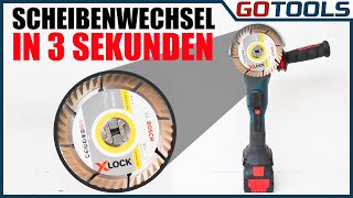 Die Revolution der Winkelschleifer  Bosch XLOCK  Scheibenwechsel in Sekunden [upl. by Helve]