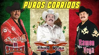 Los Vega  Sergio Vega  Ramon Vega  Chuy Vega ⚡ Puros Corridos Chingones Mix [upl. by Dijam]