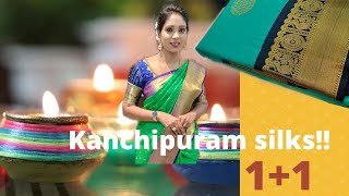 Korvai Kanchipuram silk sarees  11 offer  4850  sree sai silks [upl. by Grefer]