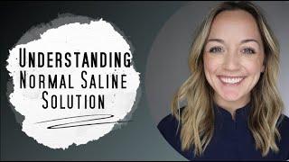 Normal Saline Solution Explained  IV therapy [upl. by Elise]