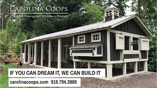 Carolina Coops — Custom Designed Chicken Coops [upl. by Aoh]