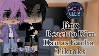 Jinx react to Kim Dan as Random Gacha Tiktoks11 [upl. by Kcirrem]