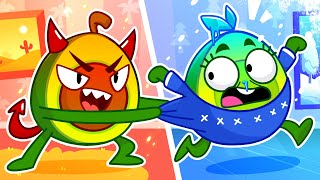 The Floor is Lava Game ❄️🔥 Hot vs Cold 🤩  Best Kids Cartoon by Meet Penny 🥑💖 [upl. by Barmen]