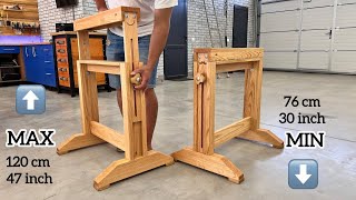 Adjustable SawHorses  Pro version [upl. by Sirrom52]