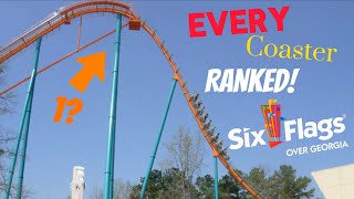 Every Coaster at Six Flags Over Georgia RANKED… [upl. by Ynohtn22]