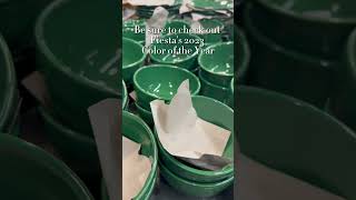 Fiestaware 2023 Color of the Year Jade [upl. by Ansel981]