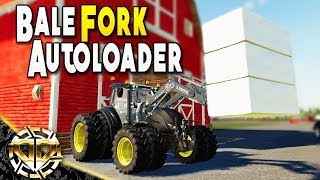 BALE FORK AUTLOADER  SQUARE OR ROUND BALES  Farming Simulator 19 Gameplay  EP 8 [upl. by Filmer994]