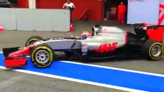 F1 Haas VF16 Engine Sound Straight Line Speed on the Road [upl. by Hegyera]