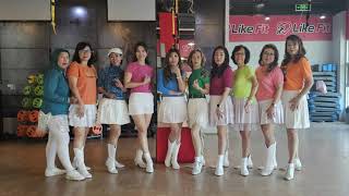 Rhythm Nation  Line Dance Demo by Lindas Dance Sportmall [upl. by Aikemot]