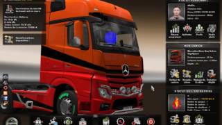 الحلقة4 كيفية زيادة المال والمستوى في لعبة euro truck simulator 2 اخر اصدار 12624 [upl. by Demahum900]