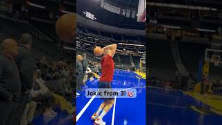 Nikola Jokic’s shooting form is WILD 🃏  Shorts [upl. by Eiffub]