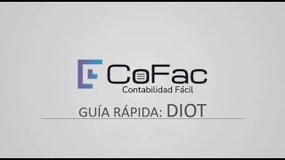 Guía rápida de DIOT [upl. by Keel]