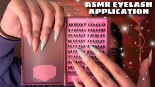 ASMR Eyelash Application ✨🎀Chaotic ✨🌸Whispering ✨🌸 [upl. by Belter711]