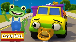 5 pequeñas volquetas  Garaje de Gecko  Carros para niños  Vídeos educativos [upl. by Pettit]