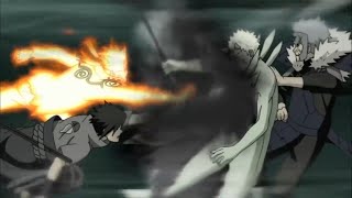 Naruto Sasuke minato and tobirama vs Six Paths obito full fight ENGLISH SUB [upl. by Lucchesi73]