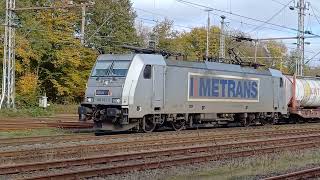 211 METRANS 386 033 mag verder met Praagshuttle naar NL vanuit Bad Bentheim [upl. by Ridglea]