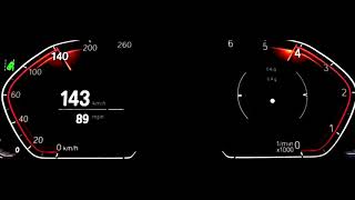 2019 BMW 320d G20 190 HP Acceleration 0200 kmh [upl. by Foley]