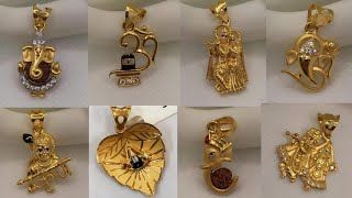 Latest gold om Locket designs  Gold Ganesh locket  God pendant designs with weight and price [upl. by Seen751]