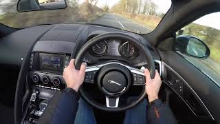 The Best Sounding V6 2018 Jaguar FType 30 V6 Supercharged Convertible  POV TEST DRIVE [upl. by Coney]