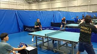 2024 NSW veterans div 2 Sachdeva Dheeraj vs Pavol Salanci set 1 [upl. by Ebarta]