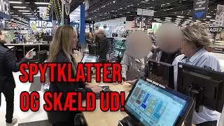 Spytklatter og voksenskældud er hverdag for Mathilde i Bilka  også midt under et interview [upl. by Teyut]