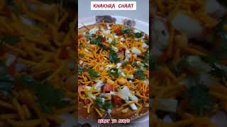 khakhra chaat  Easy and healthy snack recipes  Shorts [upl. by Nosneb]