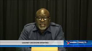 CABINET BRIEFING  MICT Deputy Minister Modestus Amutse gives an update on Cabinet Briefing  nbc [upl. by Elylrac]