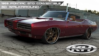 Cars by Kris  1969 Pontiac GTO Convertible  3D Walkaround Animation [upl. by Jermaine479]