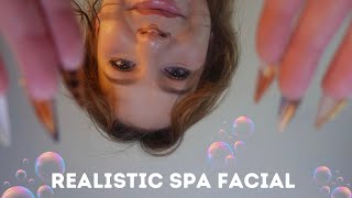 Roleplay ASMR  Realistic spa facial layered sounds amp no mouth sounds [upl. by Leffert867]