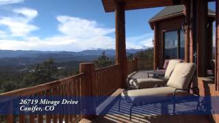 26719 Mirage Drive Conifer Colorado Luxury Mountain Home for Sale [upl. by Edlitam]