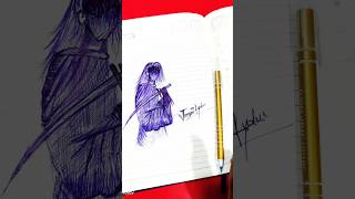 How to draw anime😱👀 kpop art animeart anime shorts animestyle sketch animefanart [upl. by Wald724]