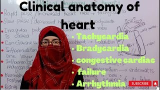 Clinical anatomy of heart  tachycardia  bradycardia  congestive cardiac failure  heart anatomy [upl. by Derag]