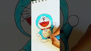 Lets paint Doraemon easy doraemon doraemoncartoon doraemonart [upl. by Meta755]