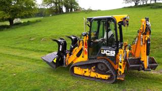 JCB 1CXT Backhoe Loader at work [upl. by Saudra97]