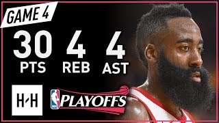 James Harden Full Game 4 Highlights vs Warriors 2018 NBA Playoffs WCF  30 Pts 4 Ast 4 Reb [upl. by Eninahs]