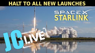 JC LIVE Show SpaceX Starlink Launch Halt [upl. by Phira]