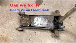 Floor jack leak wont lift  fix with flush and refill [upl. by Anomar]