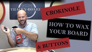 How To Wax Your Crokinole Board amp Crokinole Buttons [upl. by Huff]