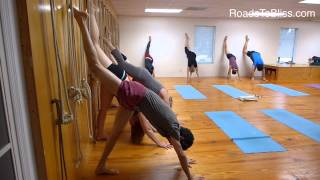 Urdhva Prasarita Ekapadasana with Lois Steinberg PhD Certified Iyengar Yoga Teacher Advanced 2 [upl. by Ehsiom]