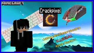 Playing Bedwars in CrackPixel Using Bedless Noobs 450k Pack [upl. by Jacobson]