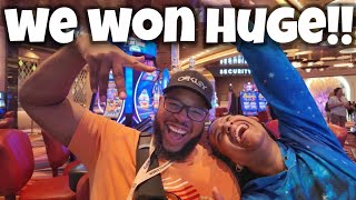 We Went To A New Section Of The Casino And Won Huge [upl. by Yanel]